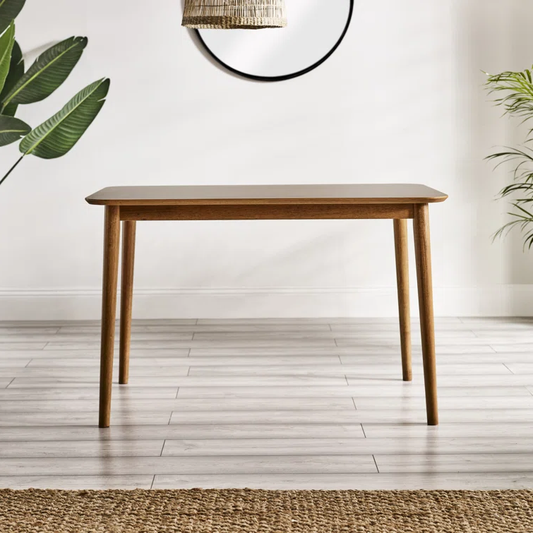 Dark Walnut Wooden Dining Table – Stylish and Strong for Everyday Living