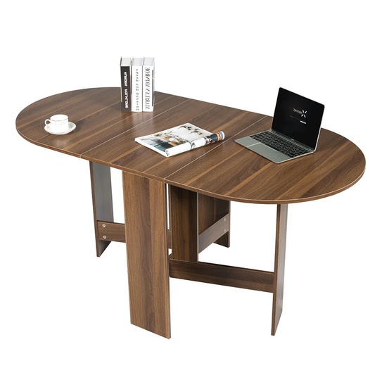 Foldable Oval Dining Table – Space-Saving & Versatile Design